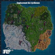 La carte qui regroupe tous les emplacements des defis de la semaine 4 saison 7 fortnite. Fortnite Saison 7 Tyrolienne Informations Et Emplacements Breakflip Actualites Et Guides Sur Les Jeux Video Du Moment