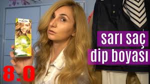 sari saclar icin dip boyama tavsiyesi 8 0 bal kopugu benim rengim bayildim youtube
