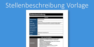 Check spelling or type a new query. Stellenbeschreibung Vorlage Kostenlose Word Vorlage Vorla Ch