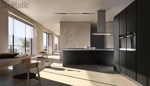 Generous Spaces Contrasting With Narrow Aluminum Elements Shape The Look Of The Siematic S1 And Thus The Minimalistic Interior Design Mit Bildern Kuchenstudio Kuche Studio