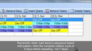 New approach to scheduling cohorts. Work Schedules Improved 4 On 4 Off 12 Hour Shift Patterns Youtube