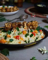 Dambun shinkafa is a meal originating from the northern part of nigeria. 1q Food Platter Dambun Shinkafa Is A Dish Made With Broken Rice The Type Used For Tuwon Shinkafa It Is Steamed In A Colander Till Cooked With The Added