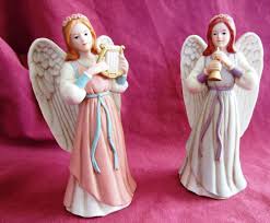 Home Interior Homco Heavenly Duet Set Of 2 Angel Figurines 1422 Angel Figurines Homco Figurines