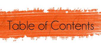 The contents of a container such as a bottle , box , or room are the things that are. How To Effectively Draft The Table Of Contents Of Your Book