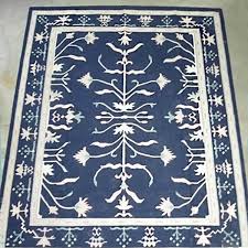 Blau ist auch beim teppich aus baumwolle gerne gesehen und findet oft in der küche oder im flur verwendung, da man den teppich leicht reinigen kann. Domicil Teppich Dhurry 1054 La B Blau Weiss Sensa Ausstellungsstucke