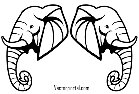 Free Elephant Head Vector Art Vector Art Abstract Elephant Elephant Images