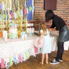 Mermaids Unicorns And Rainbows The 6 Year Old S Birthday Party Not Another Mummy Blog Girls Birthday Party Themes Rainbow Birthday Party Pool Birthday Party