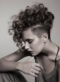 This is one of the punk haircuts for guys, which is styled with long spikes falling over the. Punk Hairstyles For Curly Hair Mohawk Hairstyles For Girls Short Curly Hairstyles For Women Short Curly Haircuts
