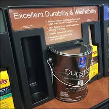 In our lab tests, interior paints models like the duration home are rated on multiple criteria, such as those listed below. Sherwin Williams Washable Duration Paint Fixtures Close Up