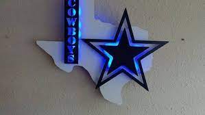Double Star Dallas Cowboys 3d Lighted Sign Housewares Homedecor Etsymktgtool Cowboys Manca Cowboy Wall Art Dallas Cowboys Star Dallas Cowboys Wallpaper