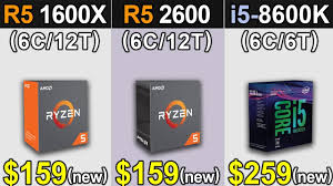 It's rumored that amd is working on a new ryzen™ 5 1600x, see how the leaked specs compare to the 3.4 ghz intel 3570k. Xeon X5650 4 0ghz Vs I5 3570k 4 5ghz Vs I3 8100 3 6ghz New Games Benchmarks Youtube