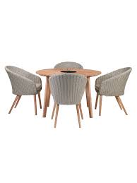 John Lewis Partners Sol 4 Seater Round Garden Dining Table Chairs Set Fsc Certified Eucalyptus Natural Dining Table Chairs 4 Seater Dining Table Table And Chair Sets