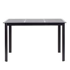 The next design would be perfect for a minimalistic kitchen. Joolihome Glass Dining Table Set And 4 White Faux Leather Thick Foam Ribbed High Back Dining Chairs With Chromed Legs Modern Design Space Saving Table And Chairs Black Glass Table Buy Online