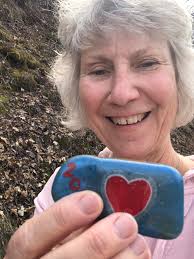 Walking the trail, Twin Springs trout stream, Decorah.
