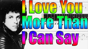 How To Play Love You More Than I Can Say By Leo Sayer Guitar Lesson Guitar Lessons Leo Sayer Online Guitar Lessons