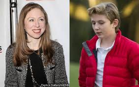Cnn's erin burnett talks to a panel about whether chelsea clinton will run for office in the future. Chelsea Clinton Defends Donald Trump S Young Son Barron Against Internet Trolls