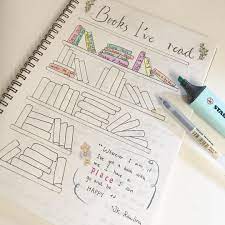 Inspiración en la que puedes documentar y llevar un registro de aquellos libros que ya has leído o te quedan por leer. 23 Creative Book And Reading Trackers For Your Bullet Journal My Inner Creative Bullet Journal Books Bullet Journal Mood Tracker Ideas Reading Tracker
