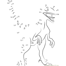 Dinosaur coloring pages are a great way for kids to learn about prehistoric species. Deinonychus Dot To Dot Printable Worksheet Connect The Dots