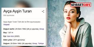 2020'yi, ocak ayında yayımlanmaya başlayacak zemheri dizisiyle ekrana dönmeye hazırlanan ayça ayşin turan ile karşılıyoruz!✨yeni yılın ilk sayısı yarın tüm. Ayca Aysin Turan I Vikipedi Evlendirdi