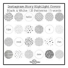 Check spelling or type a new query. Instagram Story Highlight Covers Black And White Etsy