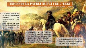A principios de 1817 el ejército libertador cruzó los andes por los gélidos pasos montañosos, produciéndose el enfrentamiento entre las fuerzas realistas y patriotas al norte de santiago, en febrero de 1817. Clase NÂº13 De Historia 6to Basico Tomi Digital
