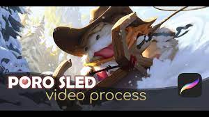 Poro Sled - video process - YouTube
