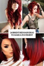 The best part about the deep red hair is that they suit almost everyone. 26 Bright Red Hair Ideas To Make A Statement Styleoholic
