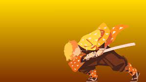 Zenitsu Demon Slayer Minimalist Wallpaper By Nquitcoph On Deviantart In 2021 Anime Demon Anime Computer Wallpaper Slayer Anime