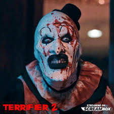 Terrifier 2 had its world premiere on this day in 2022! Revisit Art the  Clown's resurrection on Screambox.