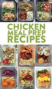 Add healthy veggies and a spicy sauce and you're set for a low. Chicken Meal Prep Recipes Fit Foodie Finds