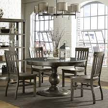 Karlin 5 Piece Table And Chair Set By Magnussen Home Round Wood Dining Table Dining Table Dining Table In Kitchen