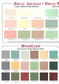 60 Colors From Benjamin Moores 1969 Paint Palette Retro