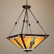 The lamps, chandeliers and sconces look as if they came from a other wood furniture for this room includes handmade sideboards. Walnut Mission Style Pendant Chandelier 43240 Lamps Plus Mission Style Furniture Stained Glass Lamps Craftsman Lighting