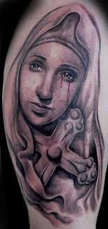 Graceful virgin mary shoulder tattoos. Free Hand Mother Mary Tattoo 67766 A Life Just As Ordinary