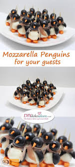Ingredients For One Penguin 2 Pitted Black Olives 1 Small Mozzarella Ball Carrot Toothpick Ham Or Bacon Preparation Avec Images Nourriture Repas Noel Cuisine Et Boissons