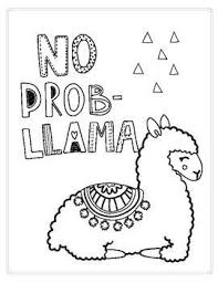 Just A Fun And Simple Printable Coloring Page Of A Cute Llama Free Kids Coloring Pages Coloring Pages Easy Coloring Pages