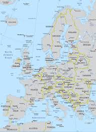 Amsterdam mapa europy (holandia) do druku. Europa Granice Mapa Geografia Panstwa Stolice