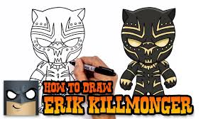 What is the best black panther comic? How To Draw Erik Killmonger Black Panther Art Tutorial Youtube