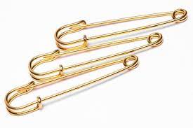 I love safety pins on clothing but it's really hard to find something truly unique to do with them. 3 Jumbo Safety Pins Goldstar Tool