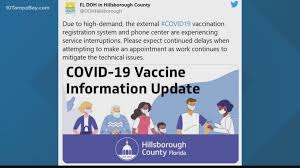 Booking opened at midday on thursday and 17,374 people have booked appointments already. Hillsborough County Covid 19 Vaccine Appointment Problems Wtsp Com