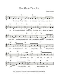 How Great Thou Art Lead Sheet Printable With Chords And Lyrics Hymn Music Piano Sheet Music Free Violin Sheet Music