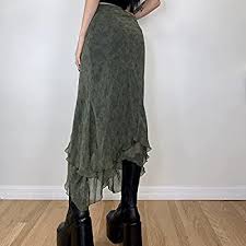 Rockmore green vintage midi skirt women y2k aesthetic high waist maxi skirt autumn print straight long skirt grunge fairycore. Buy Women S Vintage Floral Print Skirt Low Waist 90s Aesthetic Art Mesha Line Midi Skirt Grunge Fairycore Streetwear Online In Saint Helena Ascension And Tristan Da Cunha B09jghwyzd