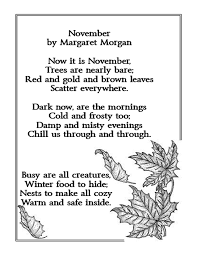 November Poetry Small Group Lesson Plan November Quotes November Poem Kids Poems
