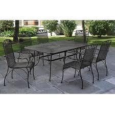 Mainstays Jefferson Collection Wrought Iron Patio Set Iron Patio Furniture Backyard Furniture