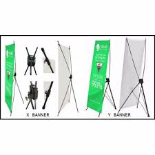 Roll up banner memuat informasi yang hampir sama dengan x banner dan y banner, yang membedakannya adalah tampilan roll up banner tampak lebih kokoh karena terbuat dari bahan stainless dan alumunium yang membuatnya mampu berdiri tegak. Cetak Dan Print Y Dan X Banner Ukuran 60 X 160 Cm Spanduk Kaki Berdiri Standing Iklan Promosi Shopee Indonesia