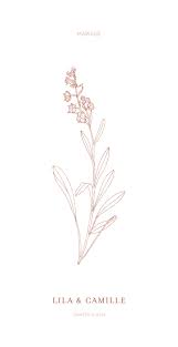 Menu De Mariage Botanique Rosemood En 2020 Menu Mariage Mariage Botanique Mariage