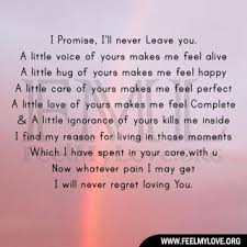 I Promise I Ll Never Leave You Ill Never Leave You Never Leave You I Promise