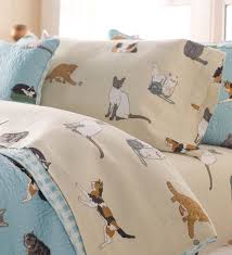 A whimsical print cat silhouette provides the perfect fresh look for your bed. King Kitten Caboodle Flannel Sheet Set Collection Accessories Cat Decor Crazy Cats Cat Theme