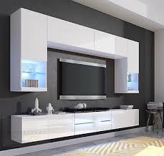 Eine besondere atmosphäre vermittelt ein modernes design in verschiedenen farben. Wohnwand Milano Weiss Hochglanz Led Beleuchtung Edge Galaxy Mirage Orion Project Dizajn Telesteny Tv Stenka Modern Dizajnerskie Gostinye
