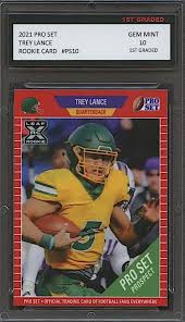 Baseball rookie card, green team, custom sports trading card. Trey Lance Rookie Card First Look Best Cards New Releases Pricing